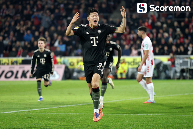 '김민재 충격의 연속 결장'바이에른 뮌헨, 라이프치히 2-0 격파...'포칼 4강 진출'